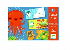 Пазл дуо – Прятки, 24 детали (Djeco, 08156k)